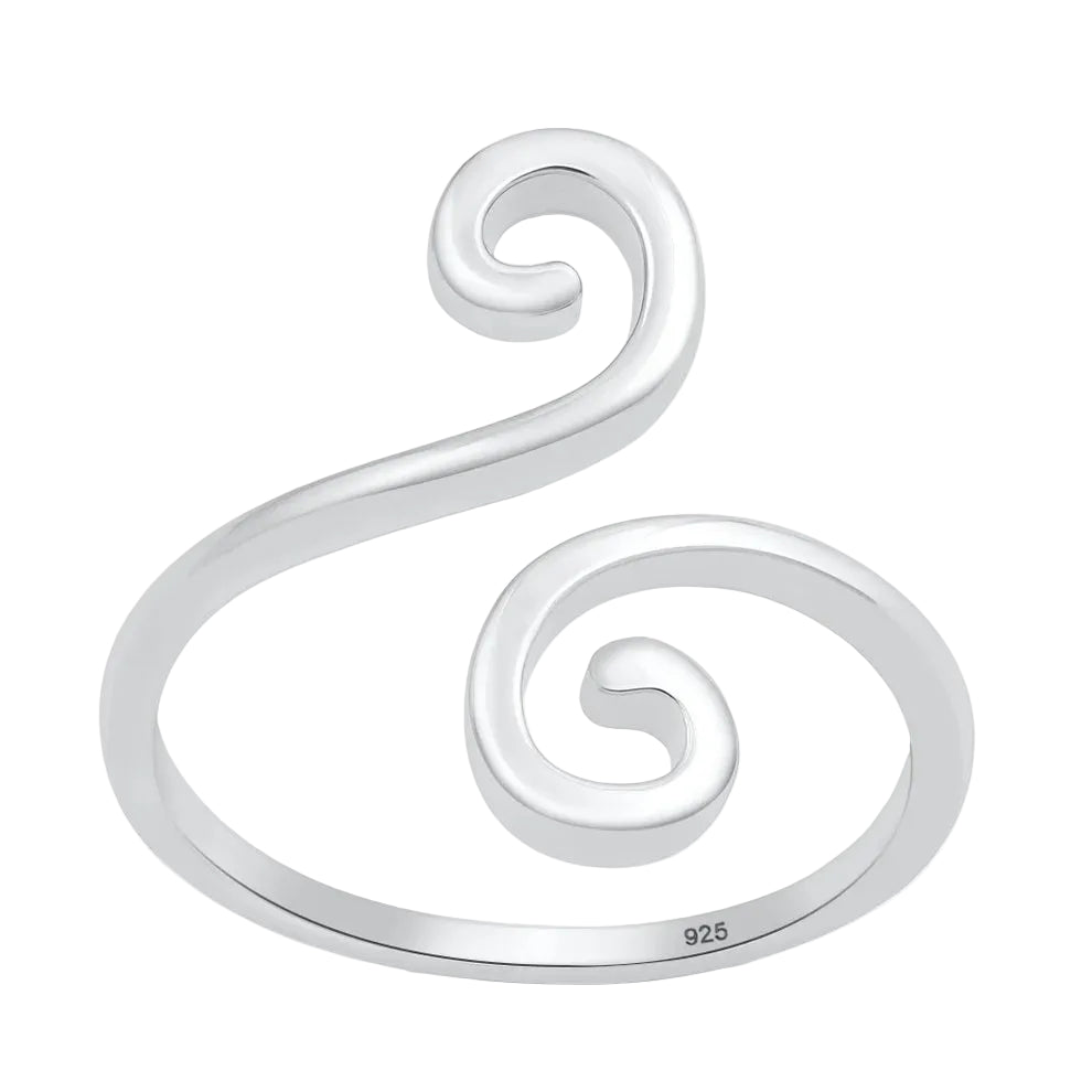 Long Swirl Ring