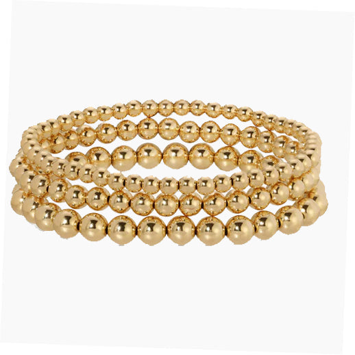 14kt Gold Filled Stretch Bead Bracelet