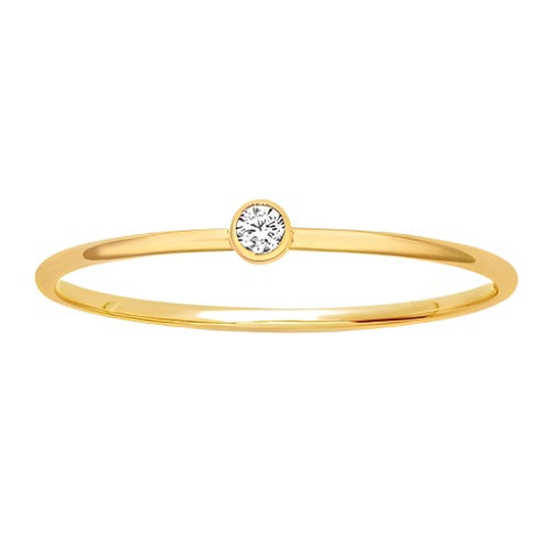 Tiny Solitaire Ring