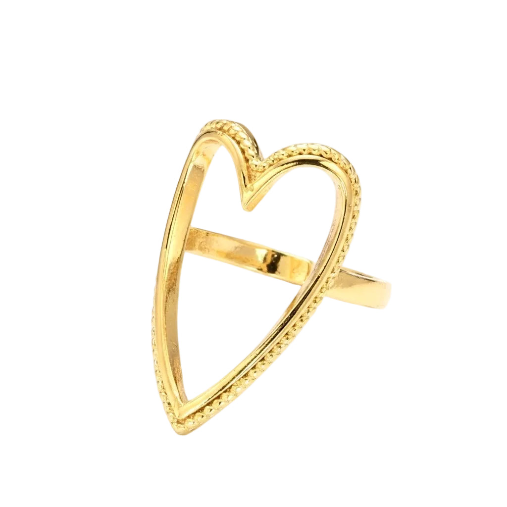 Oversized Heart Silhouette Ring