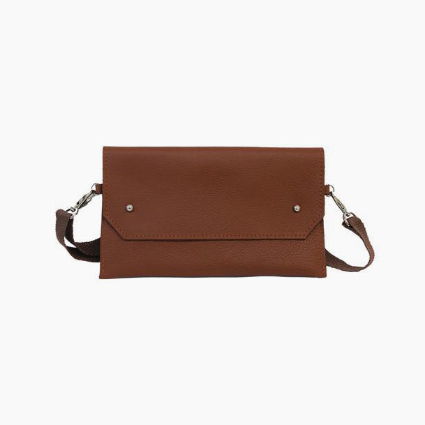Navy Leather Belt Bag
