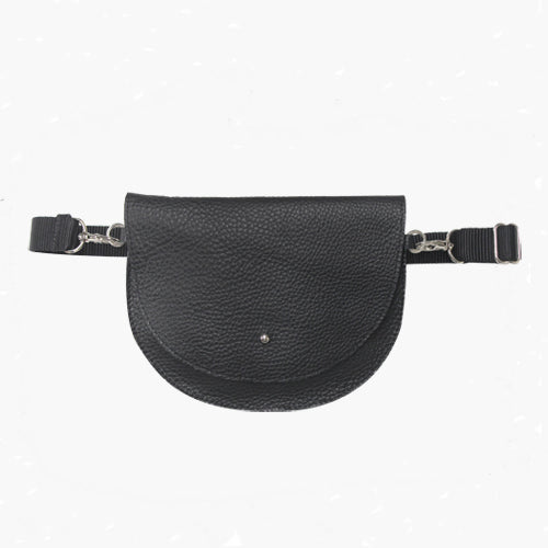 Navy Half Moon Belt Bag
