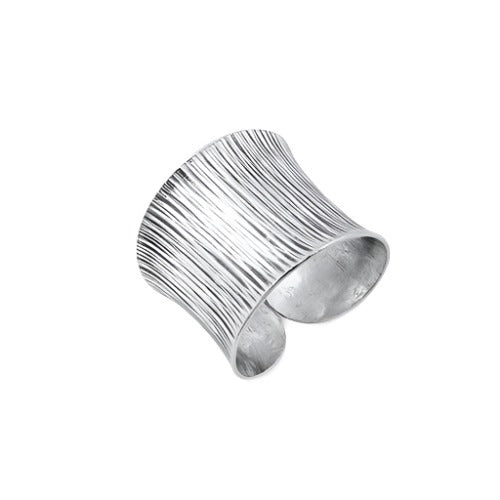 Textured Cigar Band Ring