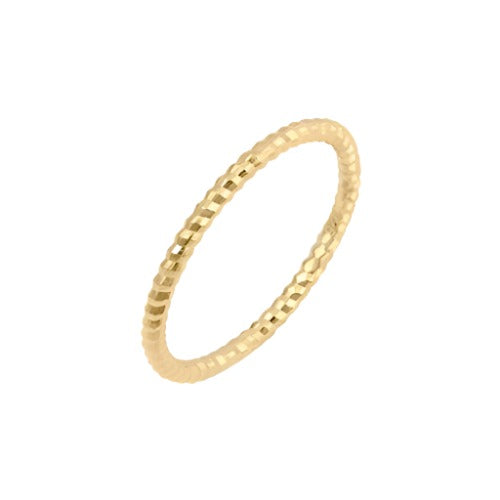 Diamond Cut Stacking Ring