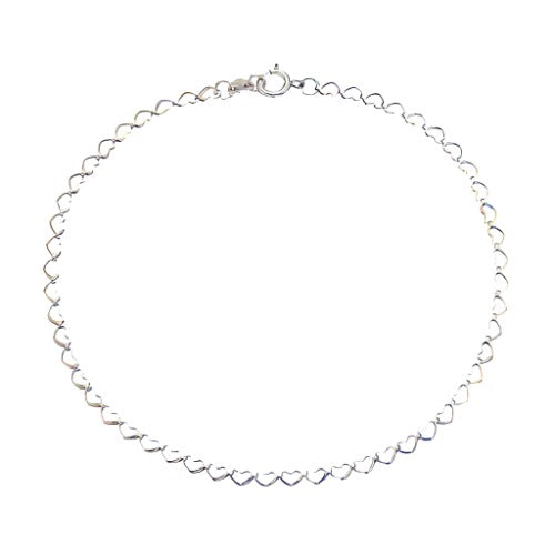 Sterling Silver Heart Bracelet