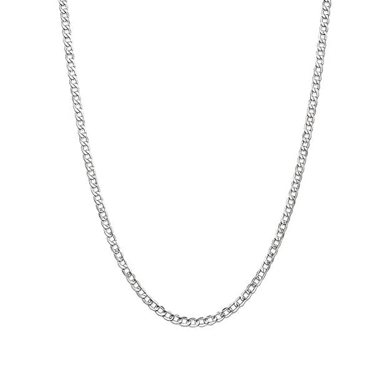 Sterling Silver Flat Curb Chain