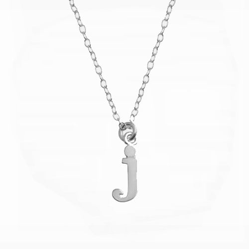 Tiny Lower Case Initial Necklace