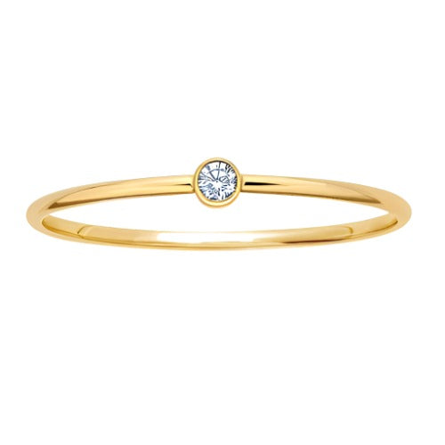 Tiny Solitaire Ring