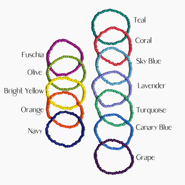 Vibrant Colors Stretch Seed Bead Bracelet