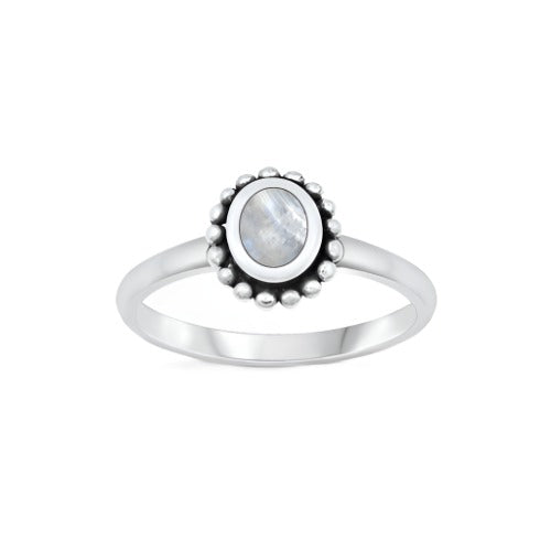 Oval Moonstone Ring