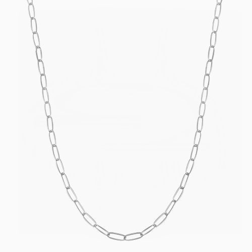 Sterling Silver Paperclip Chain Necklace