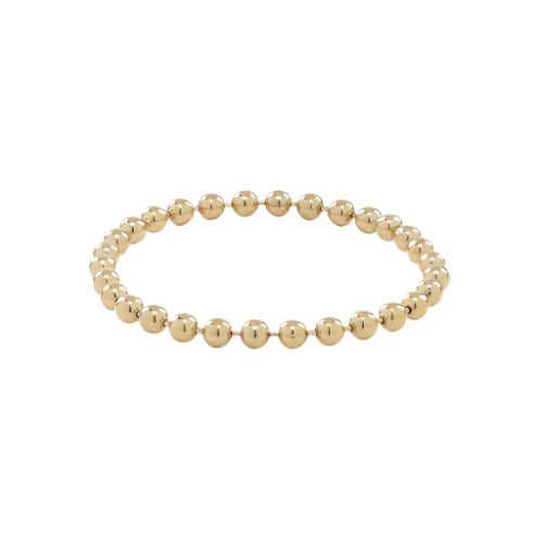 Beaded flexible Ball Chain Ring