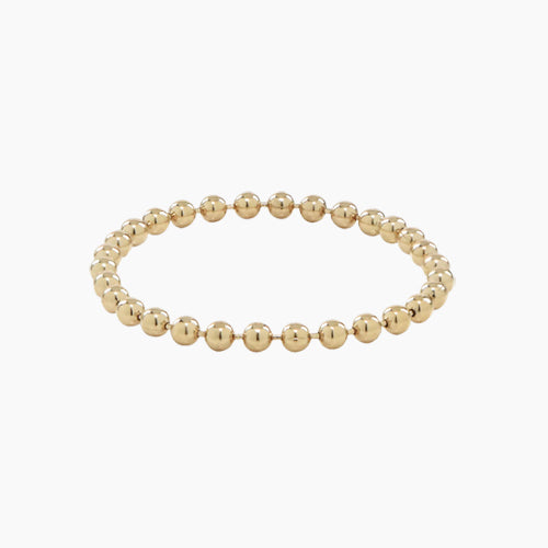 Beaded Ball Chain Ring