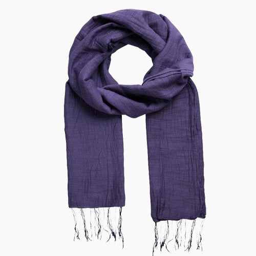 Camel Woven Cotton Scarf
