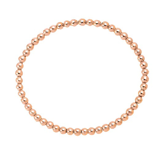 Rose Gold Stretch Bead Bracelet
