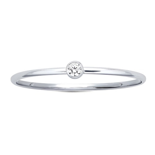 Tiny Solitaire Ring