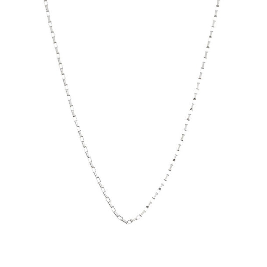 Sterling Silver Elongated Box Chain