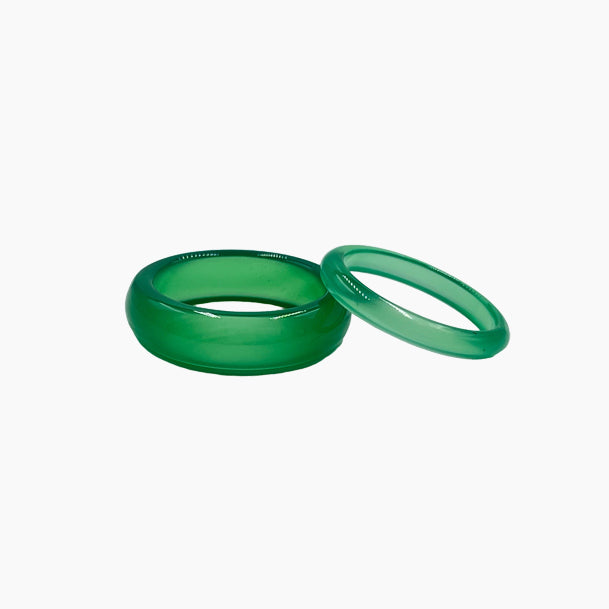 Green Agate Stone Ring