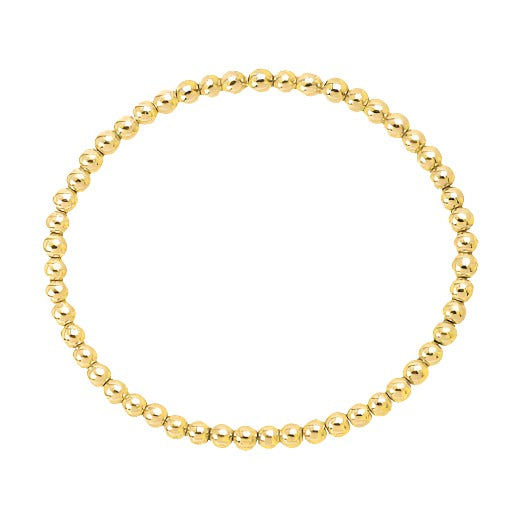 Gold Stretch Bead Bracelet