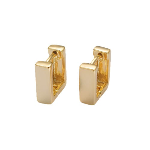 Square Huggie Hoops