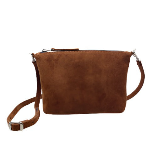 Petite Suede Crossbody Bag Tobacco