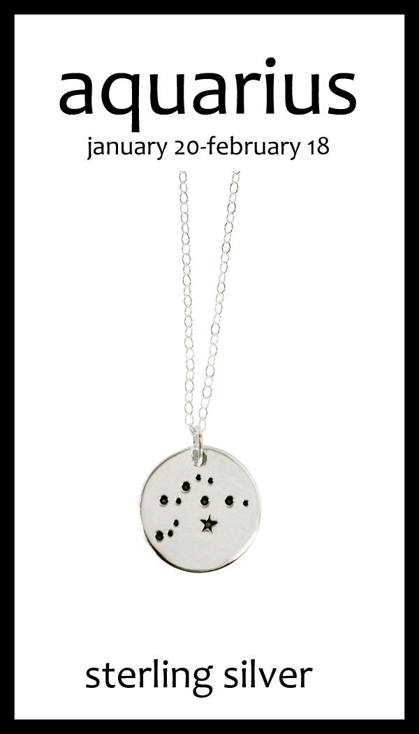 Aquarius Zodiac Constellation Necklace