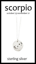Scorpio Zodiac Costellation Necklace