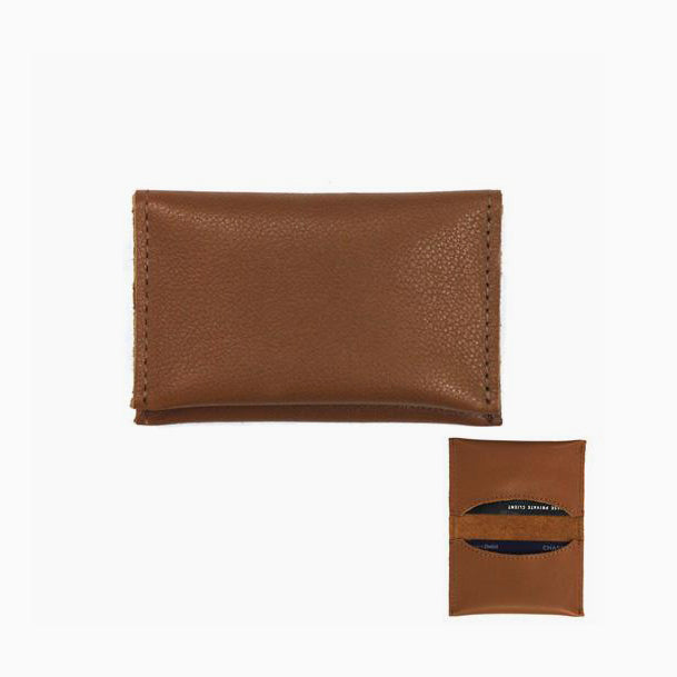 Black Double Foldover Credit Card Wallet