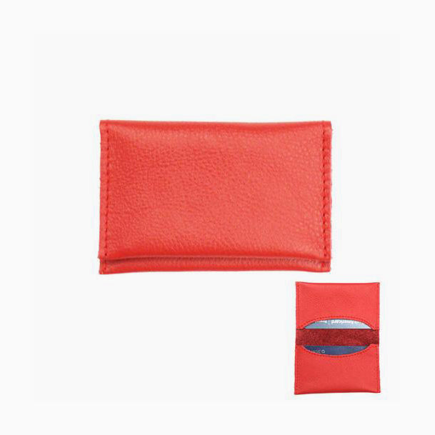 Black Double Foldover Credit Card Wallet