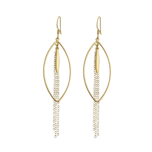 Marquise Chain Drop Earrings