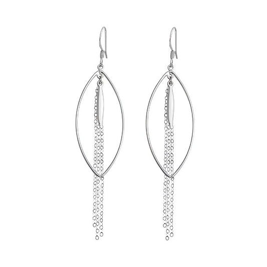 Marquise Chain Drop Earrings