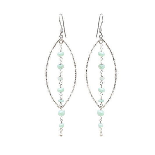 Opal Beaded Drop Earrings