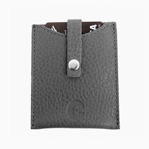 Grey Snap Wallet In Stock