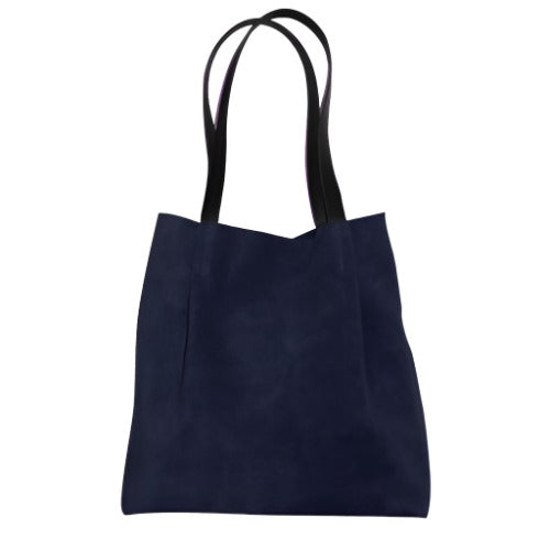 Navy suede bag best sale