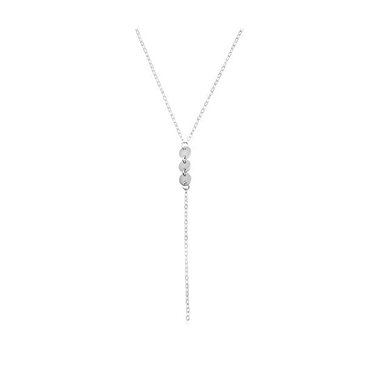 3 Disc Lariat Necklace