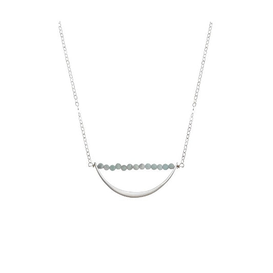 Half Moon Moonstone Necklace