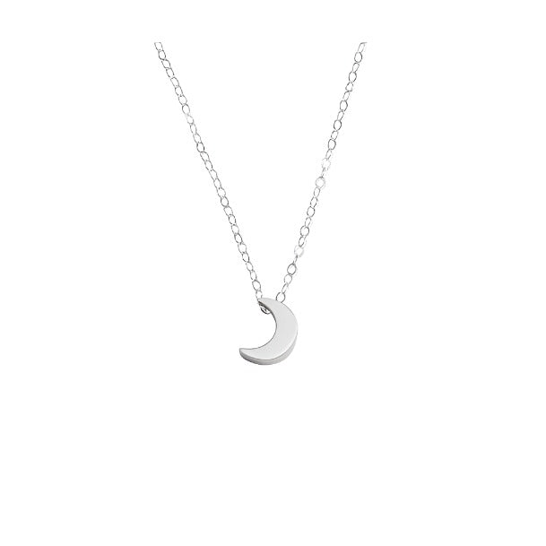 Tiny Half Moon Necklace