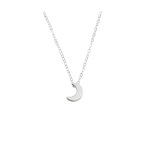 Tiny Half Moon Necklace