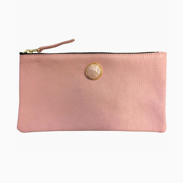White Howlite Stone Pouch