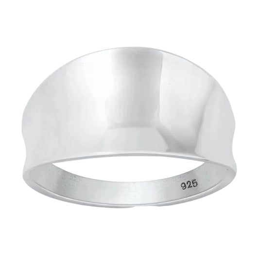 Wide Concave Ring