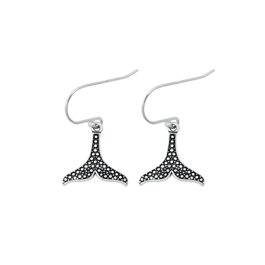 Whale tail Drop Earrings