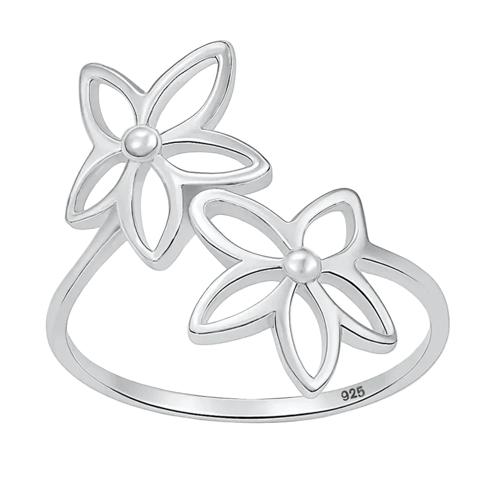 Double Plumeria Ring