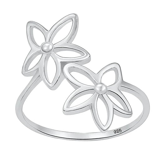 Double Plumeria Ring
