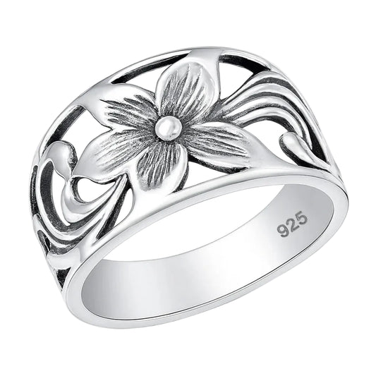 Filagree Plumeria Ring