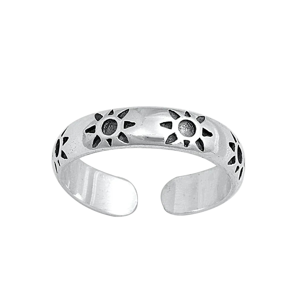 Sun Toe Ring