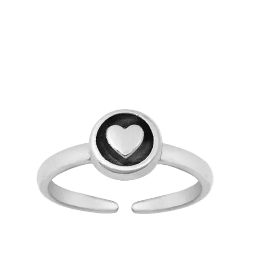 Circle Heart Toe Ring