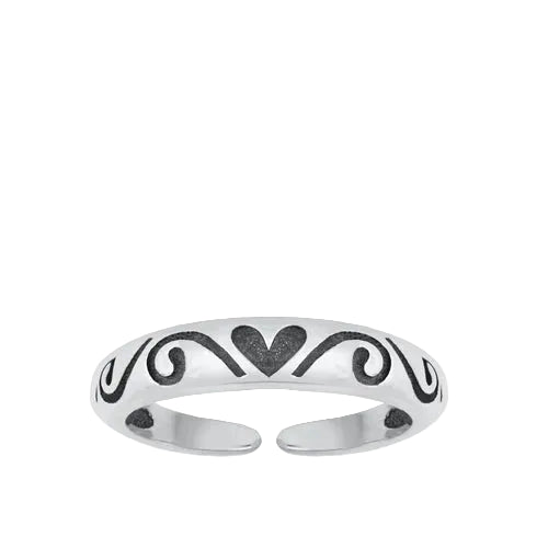 Antique Heart Toe Ring