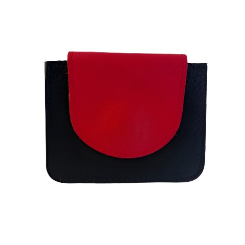 Black and Red Square Wallet In Stock