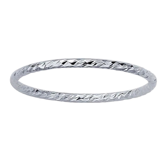 Diamond Cut Stacking Ring
