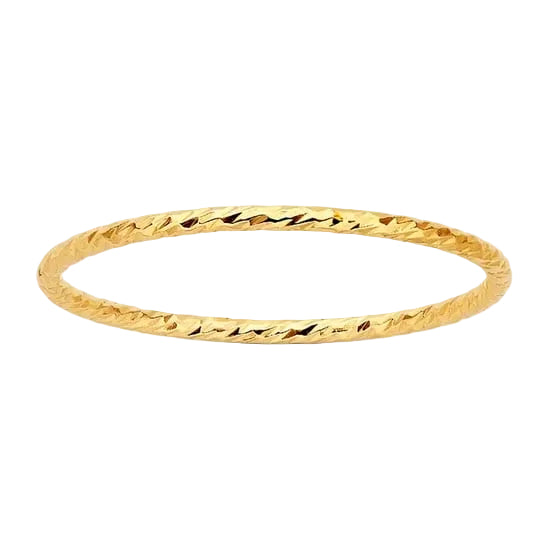 Diamond Cut Stacking Ring
